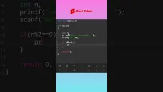 write a program to find number is even or odd #shorts #100dayschallenge #find #program #microfinds