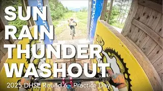 DHSE 2025 Snowshoe Insane Weather Practice Day  #mtb #thunderstorm #washout @downhillsoutheast