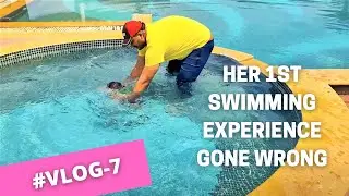 Apshara's 1st Swimming Experience Gone Wrong | Daddy's Apshara | Vlog-7