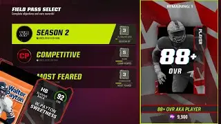 NO FIELD PASS UPDATE/THEME DIAMOND PREP PLUS 88+ AKA PLAYER    MADDEN 23
