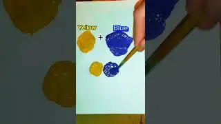 🌈 Try to predict the result before the video ends 😍#ColorSatisfying#MixColors#ArtShorts#PaintingFun