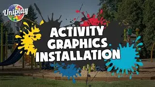 Uniplay Playground Markings Installation of Activity Graphics