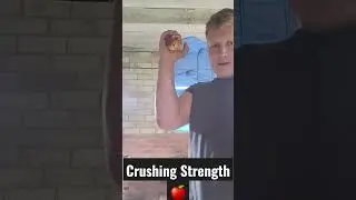 How to Crush an Apple #grip #challenge #shorts