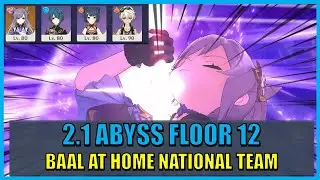Raiden Shogun at Home be like... Keqing National Team Both Halves Abyss Floor 12 | Genshin Impact