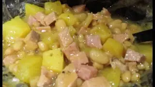 2 Quart Slow Cooker/ White Beans, Potatoes, & Smoked Ham Soup - #4863