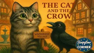 🐱 The Cat and the Crow | Heartwarming Animal Friendship Bedtime Story | Sleepytime Corner