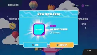 Unlocking Crown Rank 46 (Barnstormer) in Fall Guys!