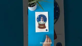 DIY &ldquo;Snow globe&rdquo; interactive card. Easy Christmas crafts | STEAM crafts | Viral paper crafts