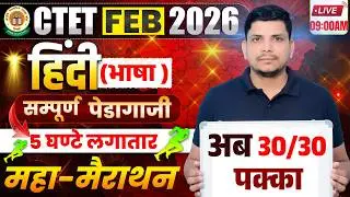 CTET हिंदी class शुरू/अब 30 में 30 पक्का  /CTET HINDI CLASS /CTET HINDI CLASS /CTET HINDI PEDAGOGY