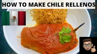 CHILE RELLENOS | How to make Chile Rellenos with Salsa Roja