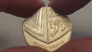 UK 2017 50 Pence FIFTY PENCE Royal Shield Reverse - Coin World UK