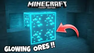 Finally Glowing Ores Texture Pack For Mcpe 1.19/1.20 || Render Dragon Support 💯 #minecraft