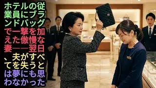 ホテルの従業員にブランドバッグで一撃を加えた傲慢な妻――翌日、夫がすべてを失うとは夢にも思わなかった #泣ける話 #感動ストーリー
