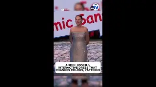 Adobe unveils interactive dress that changes colors and patterns