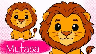 How to Draw Cute Mufasa from The Lion King ✏️ | Easy Disney Drawing Tutorial