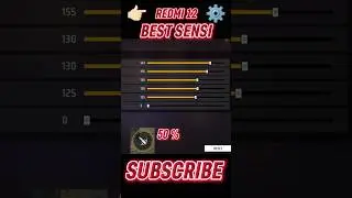 Redmi 12 free fire sensitivity setting⚙️ | Redmi 12 free fire headshot setting⚙️ | ff Redmi 12