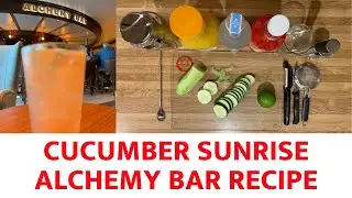 How to Make a Cucumber Sunrise | Carnival Cruise Line Alchemy Bar Recipe