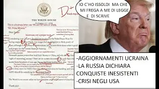 La Russia dichiara conquiste inesistenti - Aggiornamenti - La pagella da scuola elementare per Trump
