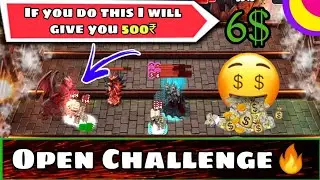 Castle crush- Open Challenge👊 Kill Dragon using only skeletons🔥If u do this I'll give u 500₹