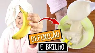 HIDRATAÇÃO CASEIRA DE BANANA | CACHOS MEGA DEFINIDOS 🍌✨