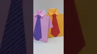 Dress dad up with Love:Origami shirt for Father&rsquo;s Day! #fathersday #fathersdaycard #fatherlove