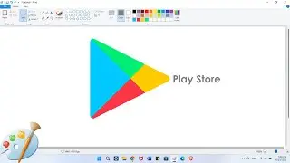 How to draw Google Play Store Logo on Computer using Ms Paint | Google Play Logo Drawing