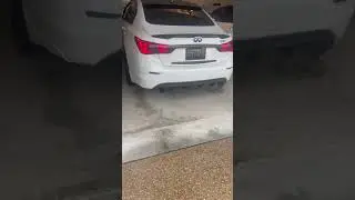 Infiniti Q50 3.7 Cold Start (Straight Pipe)