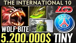 🔥 5,200,000$ AME Tiny + Wolf Bite Lycan MVP 100% Outplayed &mdash; TI10 SECRET vs PSG LGD Dota 2 Pro