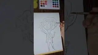 Mr. Bean cartoon with Teddy draw in Simple steps || Watch full video Link in description