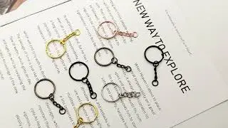Custom Circular Zinc Alloy Round Metal Key O Ring Keychain Personalized Round Metal Key Chains