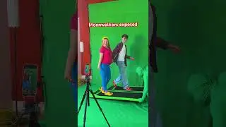 Exposing moonwalk YouTubers with@merrickhanna #behindthescenes #moonwalk #greenscreen