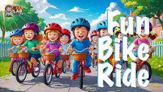 Fun Bike Rides for Kids (Instrumental) | With Playful Cartoon Images | Nursery Rhymes