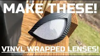 How to vinyl wrap 3D prints - Spider man lens and mesh tutorial