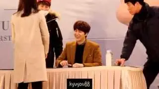 141203 규현 광화문에서 잠실 팬싸인회 (Kyuhyun At Gwanghwamun Fan Signing)