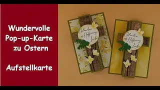 Wunderschöne Pop-up-Karte zu Ostern mit Botschaft - Aufstellkarte - PP Viele Wünsche - Stampin' Up!®