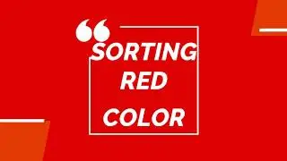 Sorting R(Red), B(Blue), Y (Yellow) colours