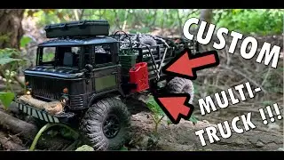 CUSTOM B24 TRUCK going offroad By WPL B24 MILITARY TRUCK