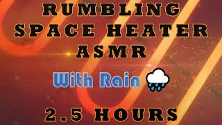 Rumbling Fan Heater with Rain - White Noise ASMR | Relaxation - Goodbye Insomnia | Tinnitus | Colic