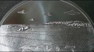 2023 UFOs Over Crop Circles / UFO Series / Intaglio Mint