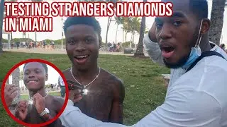TESTING STRANGERS DIAMONDS 😭💎South Beach Edition | Public Interview