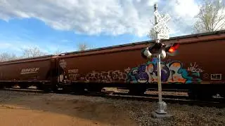 Galvin Road RR Crossing Sibley, MO. (Brand new BNSF Install)