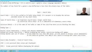 31 - ABAP Dictionary - Search Help - Introduction , Types and Selection Method