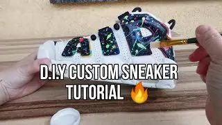 (easy) German | D.I.Y Custom Sneaker  | Nike Uptempo 96 🤩