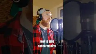 How to Sing Subharmonics (For Bass Singers who want to go LOW) #bass #acapella #choir #singer