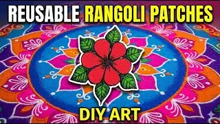 DIY OHP Sheet Rangoli | Waterproof & Reusable Festival Decor | Easy Floor Decoration