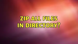 Unix & Linux: Zip all files in directory? (4 Solutions!!)
