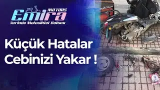 Küçük hatalar Büyük sorunlar yaratabilir. Honda Activa S Krank Yalama Olmuş