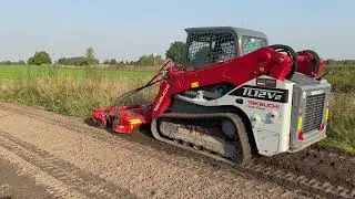 Grinds, Mulches, Buries TAKEUCHI TL12V2 with CONETEKS 2.13M Universal Rottor
