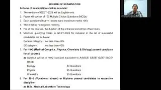 GMCH GCET BSc Nursing/Paramedical Entrance Test Question Paper Structure | Exam Pattern Of GMCH GCET