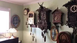 Antique Black Forest Bell Ringer Clock